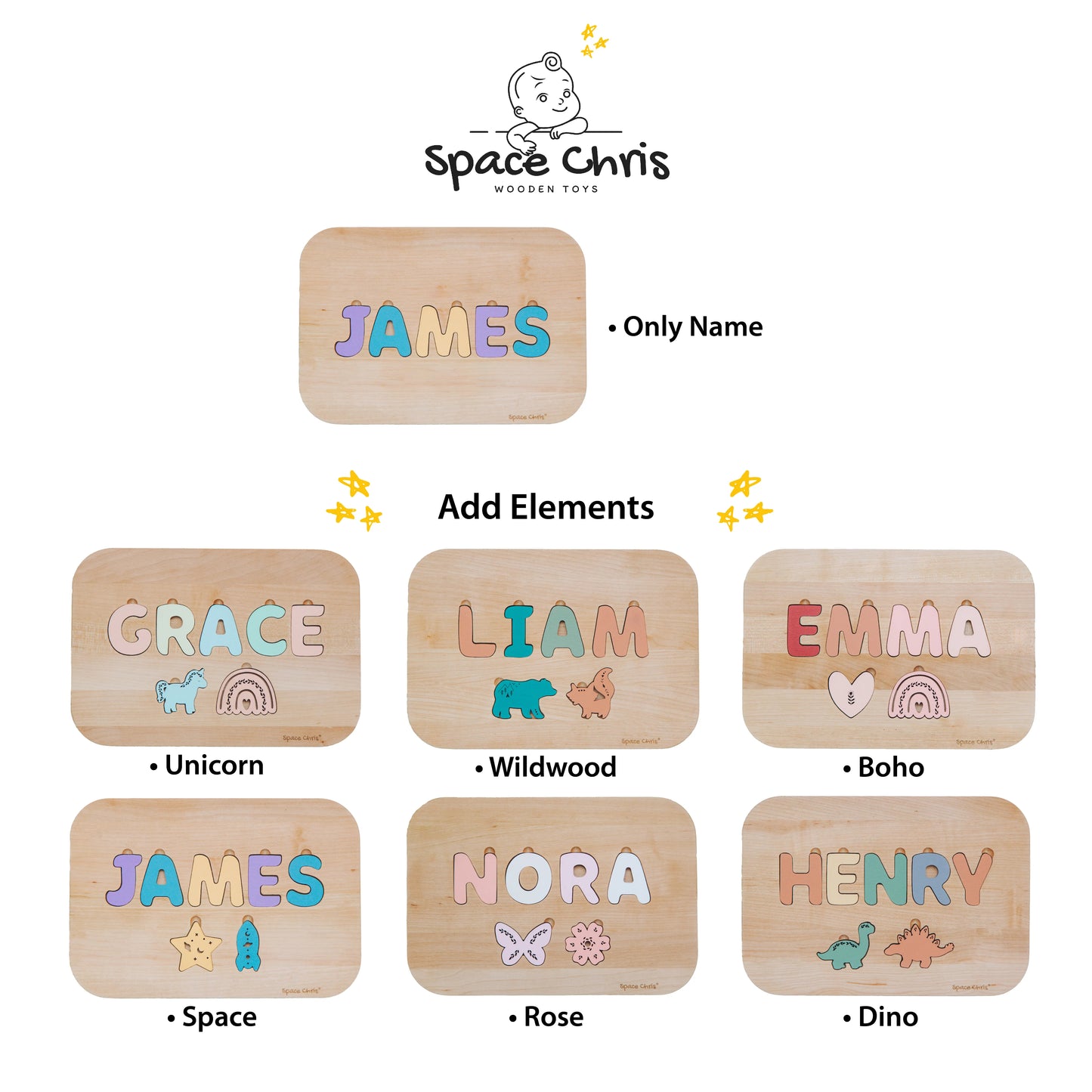 Personalized Toddler Step Stool with Name – Wooden Nursery Stool with Heart & Butterfly
