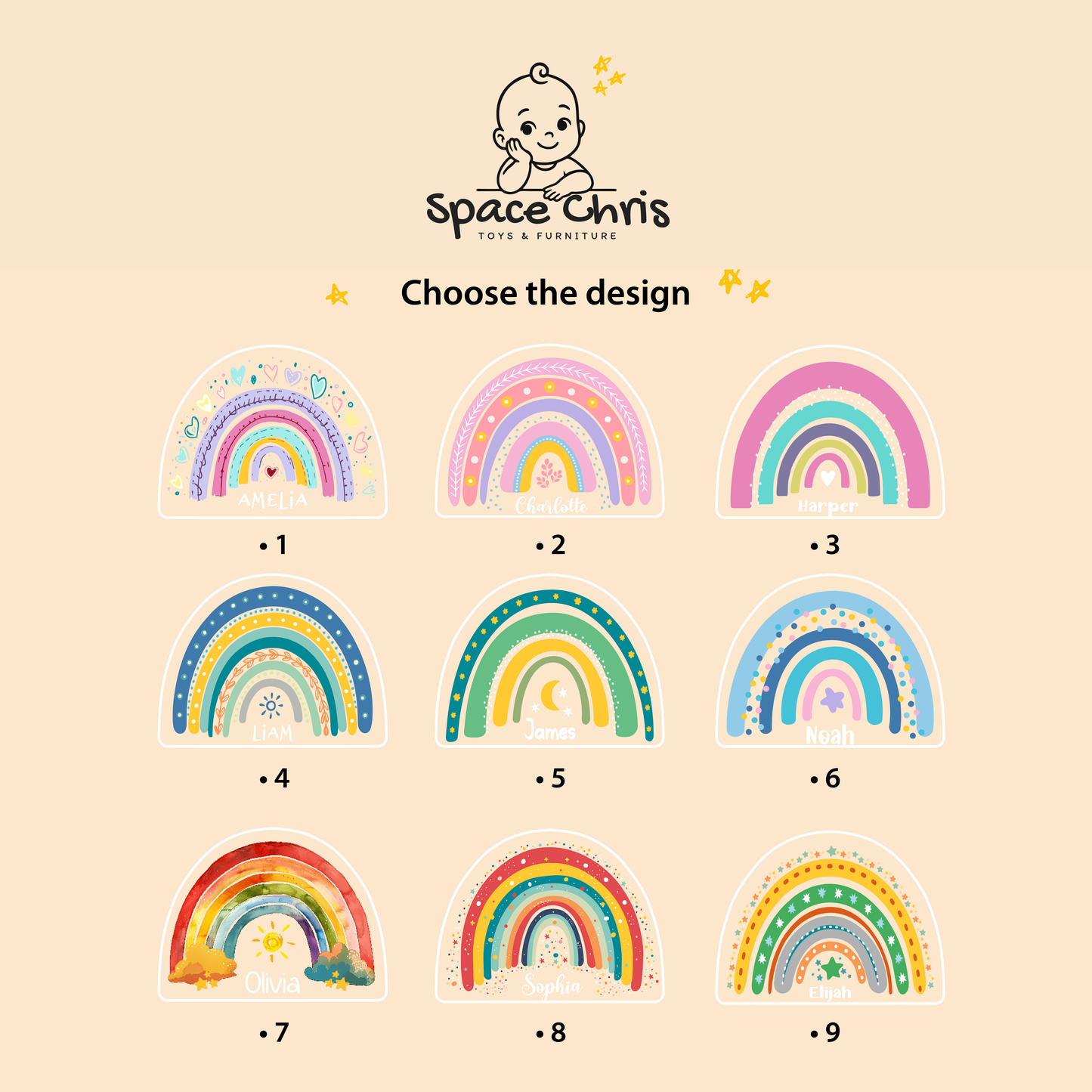 Personalized Wooden Night Light with Name – Custom Kids Nursery Lamp