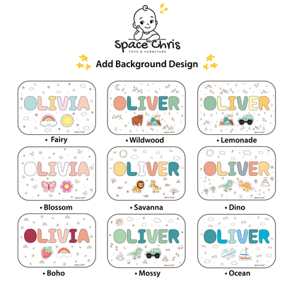 Personalized Baby Name Stool • First Christmas & 2nd Birthday Gift • Girls Nursery Decor Furniture