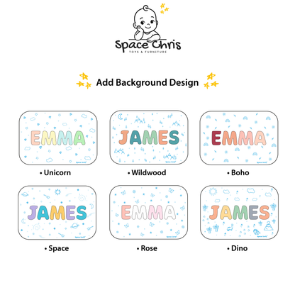 Personalized Toddler Step Stool with Name – Wooden Nursery Stool with Heart & Butterfly