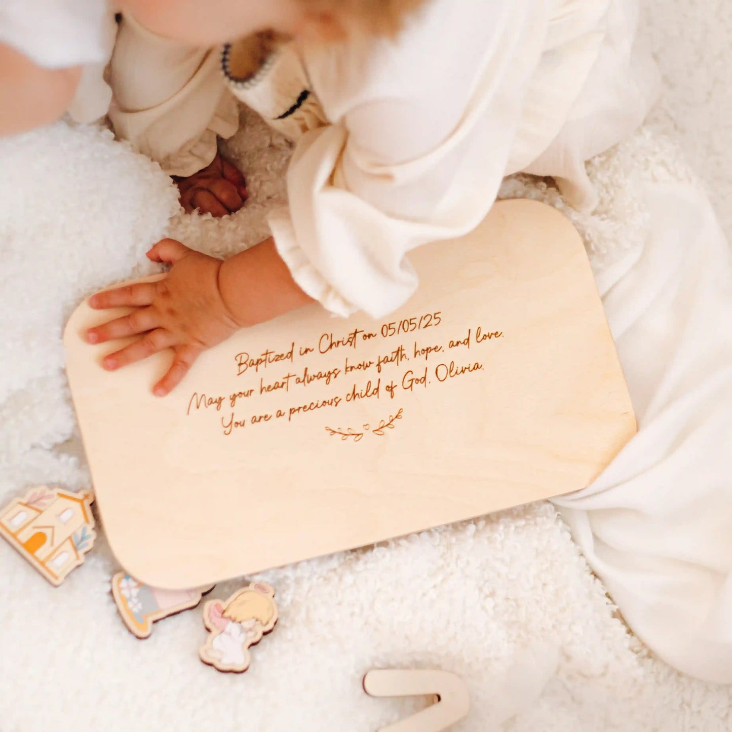 Personalized Name Puzzle Baptism Gift – Custom Christening, Dedication, or Godchild Keepsake Christian Baby Gift