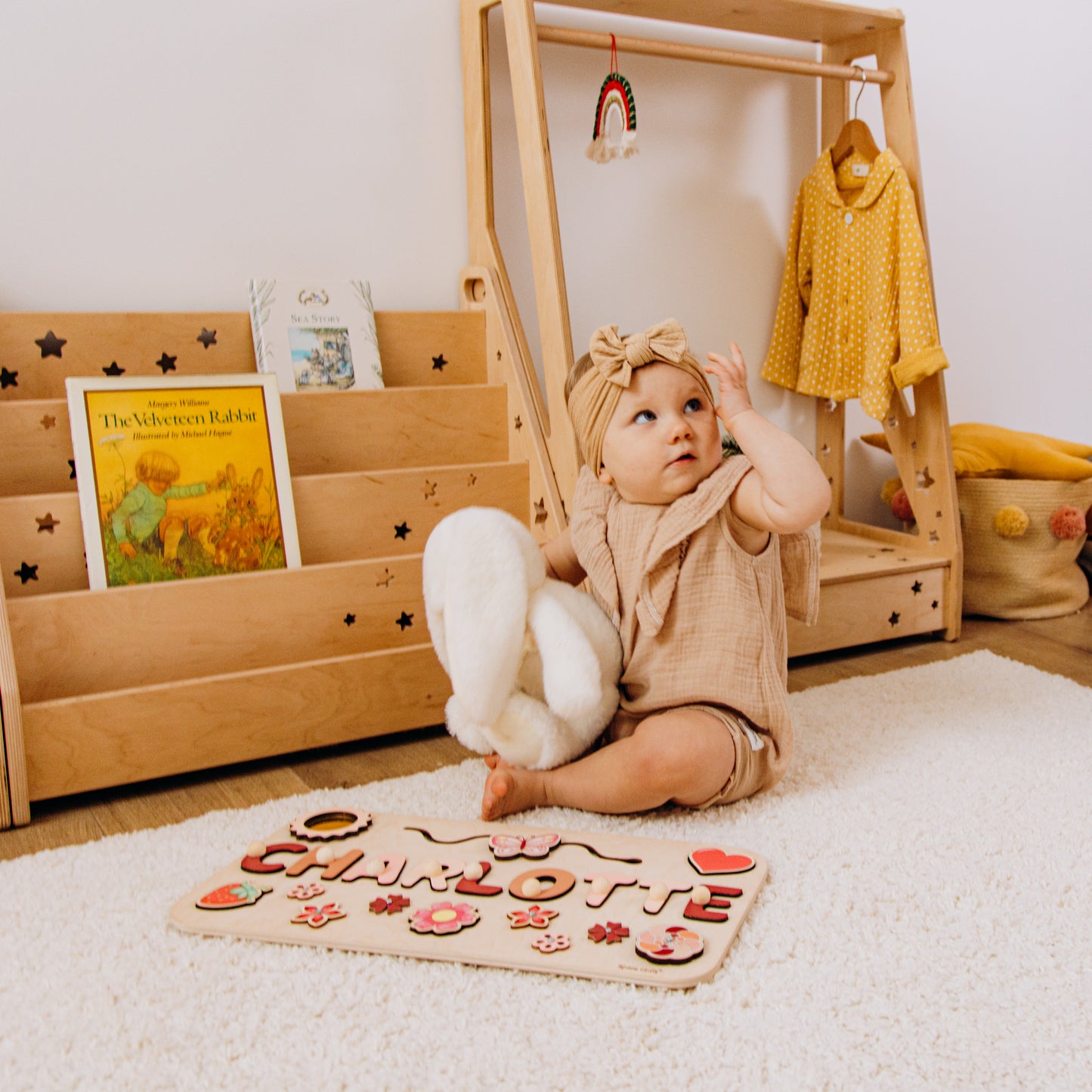 Personalized Montessori Busy Board – Wooden Sensory Toy for Toddlers | Educational Fine Motor Skills Activity Board | Montessori Gift