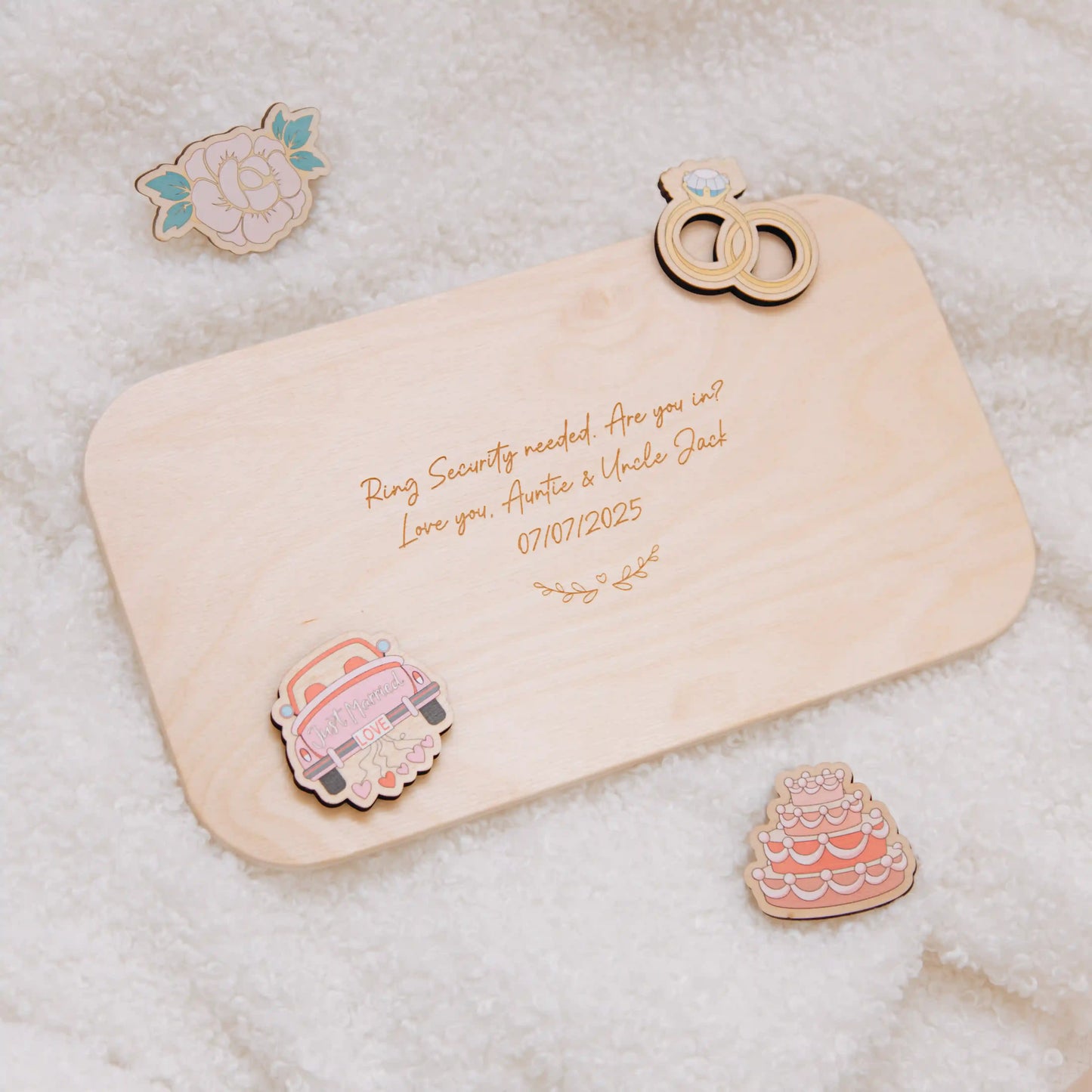 Flower Girl Proposal Puzzle – Personalized Name Puzzle Board | Wedding Party Gift