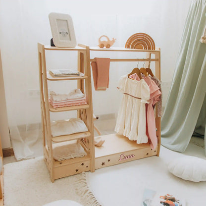 Wooden Kids’ Room Furniture in Soft Pastel Colors – Shelves & Storage
