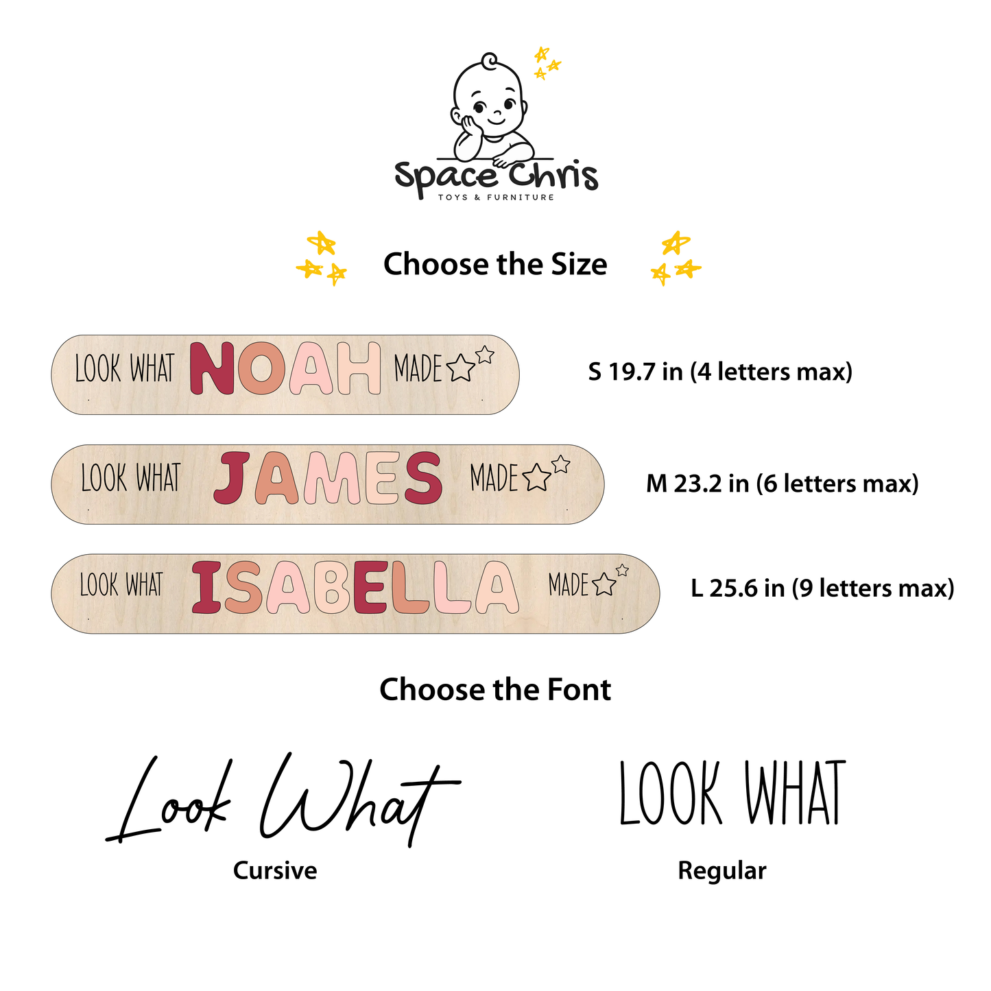 Look What I Made – Personalized Montessori Art Display for Kids | Educational Toy & Kids Room Decor