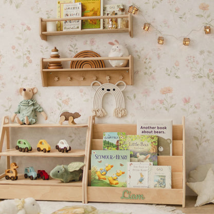 Montessori Kids' Clothing Rack & Shelf Set – Personalized Wardrobe